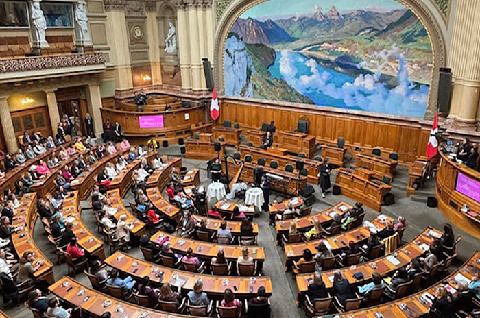 Journée internationale des femmes au Palais fédéral